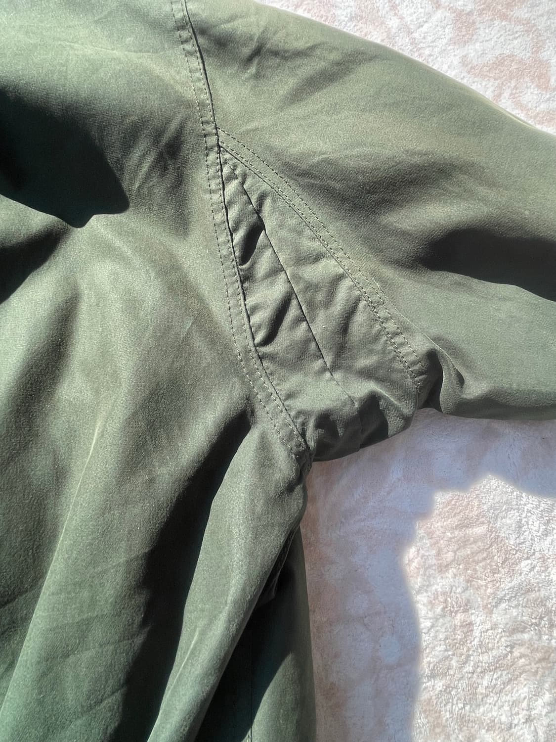 빈티지 올리브 봄버자켓 (카라 탈부착가능) 상품이미지8