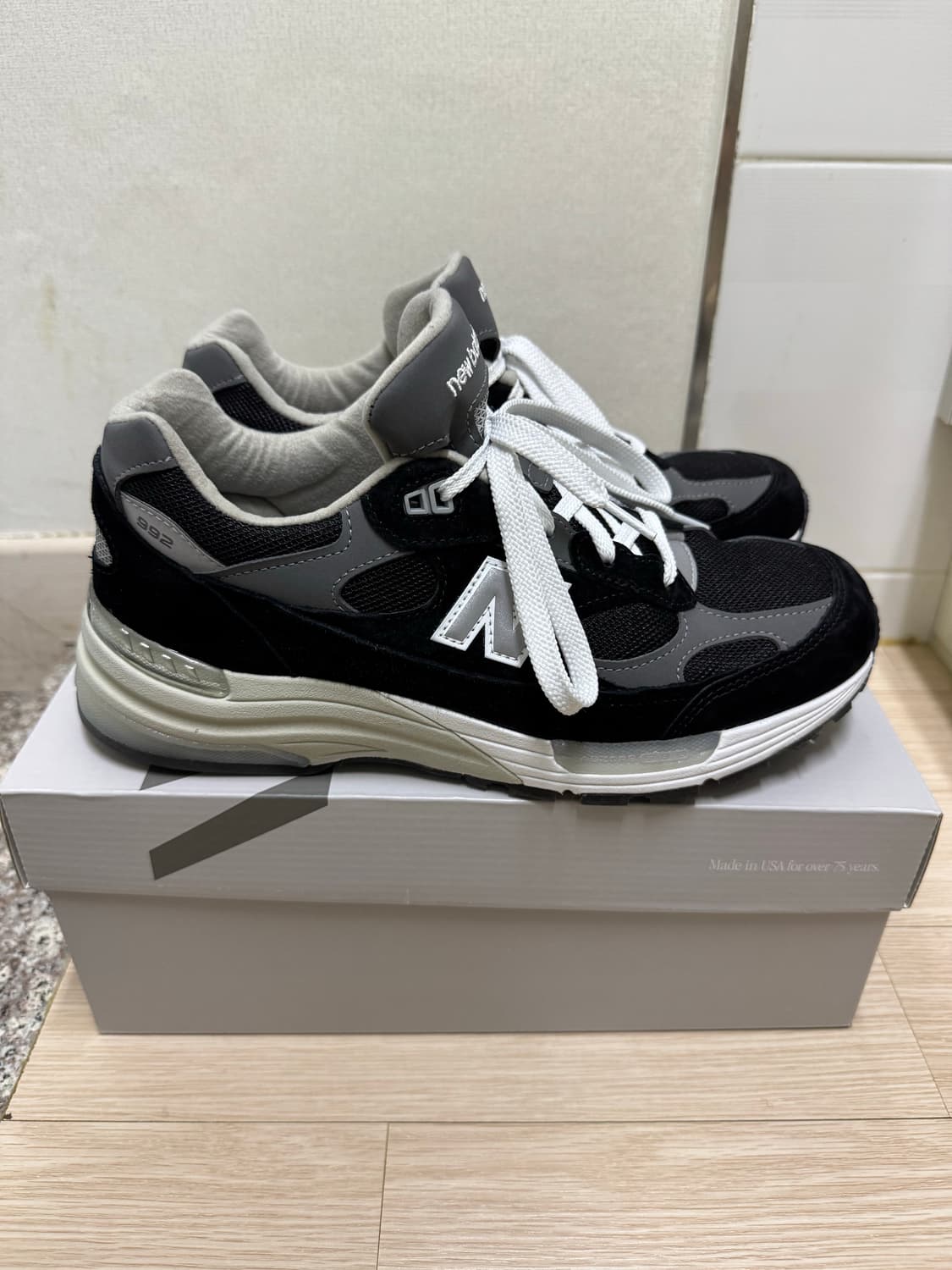 (270)뉴발란스 992 블랙/그레이 상품이미지2