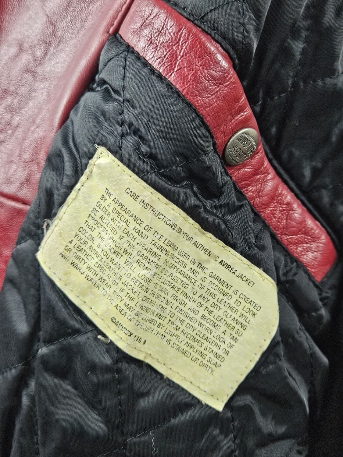 90's 아비렉스 스넉&폭스 인디언컨트리 가죽 자켓 (M) / 10976 상품이미지9