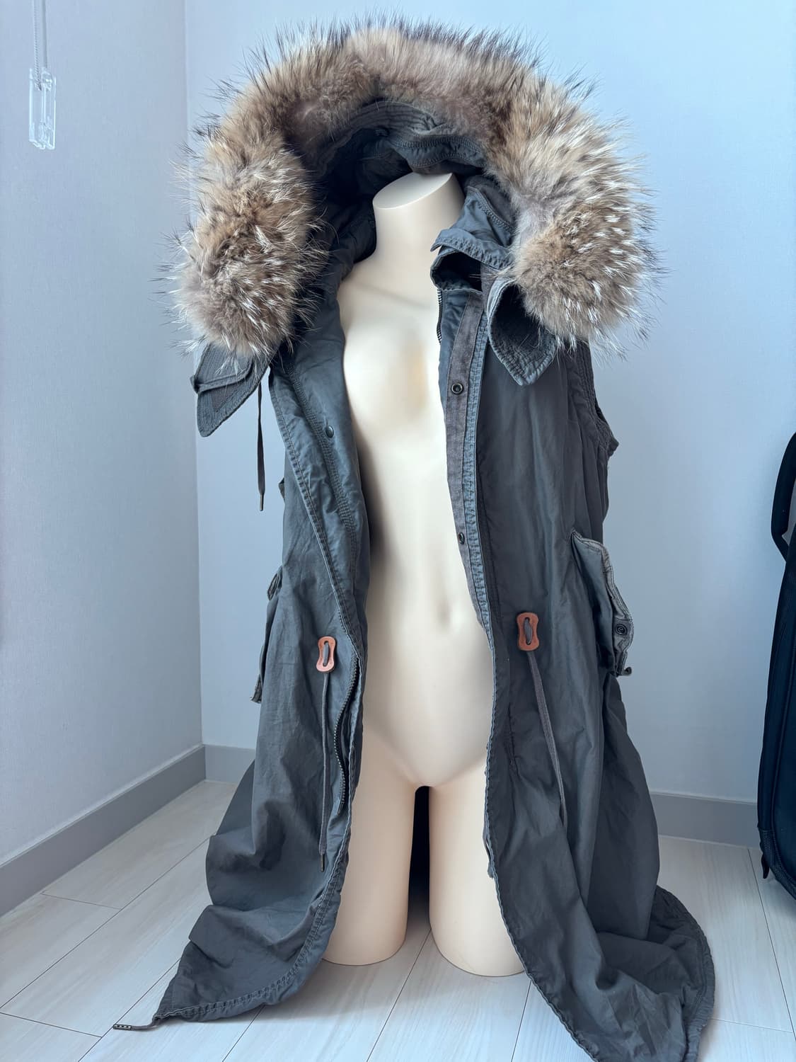 극희귀 매물 없음 g.o.a 고아 베스트 야상 상품이미지2