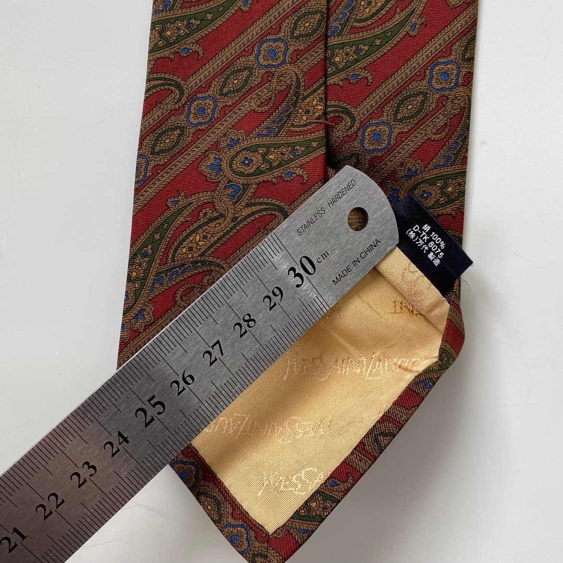 입생로랑(YSL) 페이즐리 명품 정품 넥타이 상품이미지6