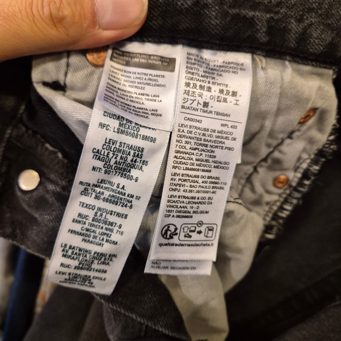 36인치 리바이스 501 워싱그레이 청바지  상품이미지5