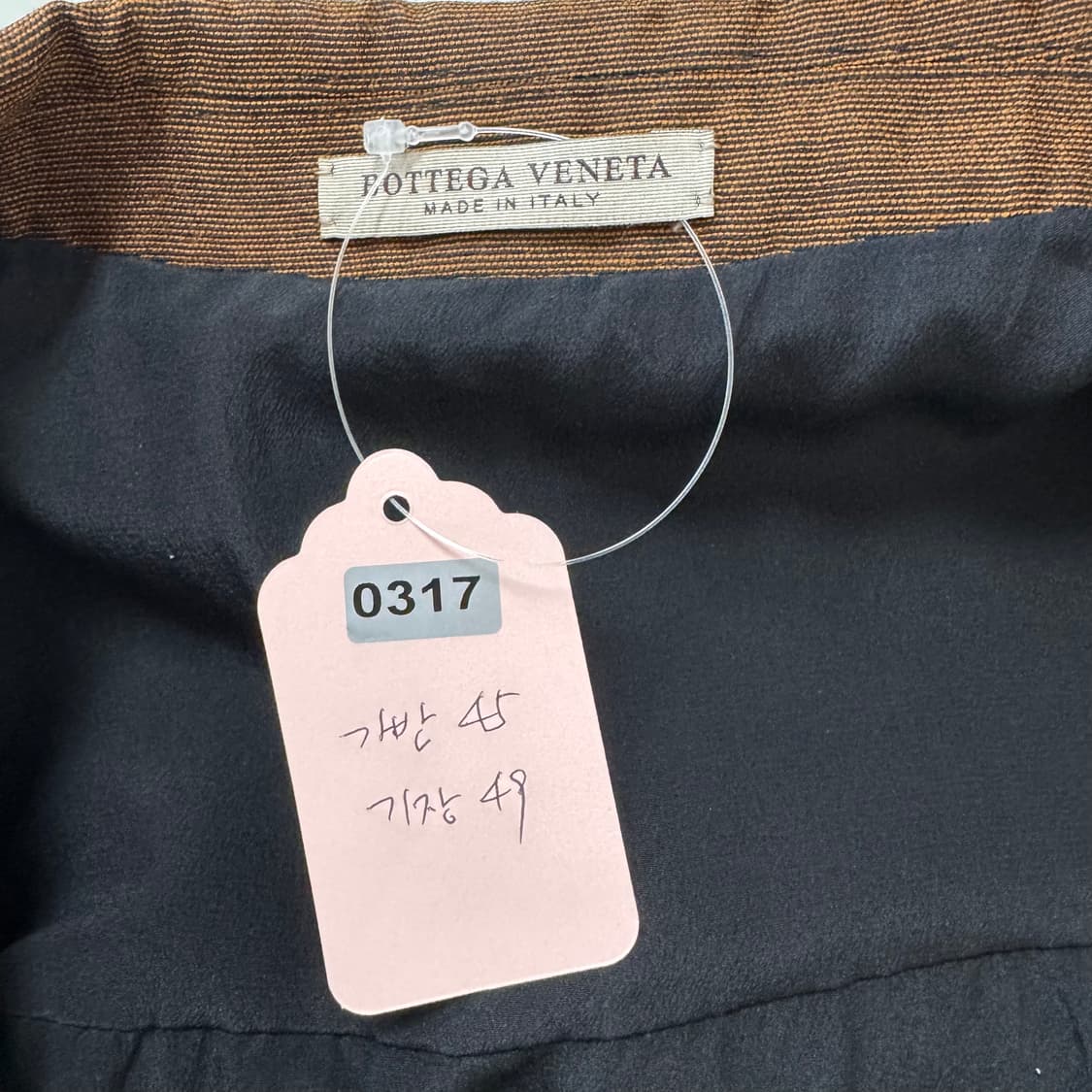 보테가 베네타 브라운 더블 버튼 크롭 자켓 상품이미지8