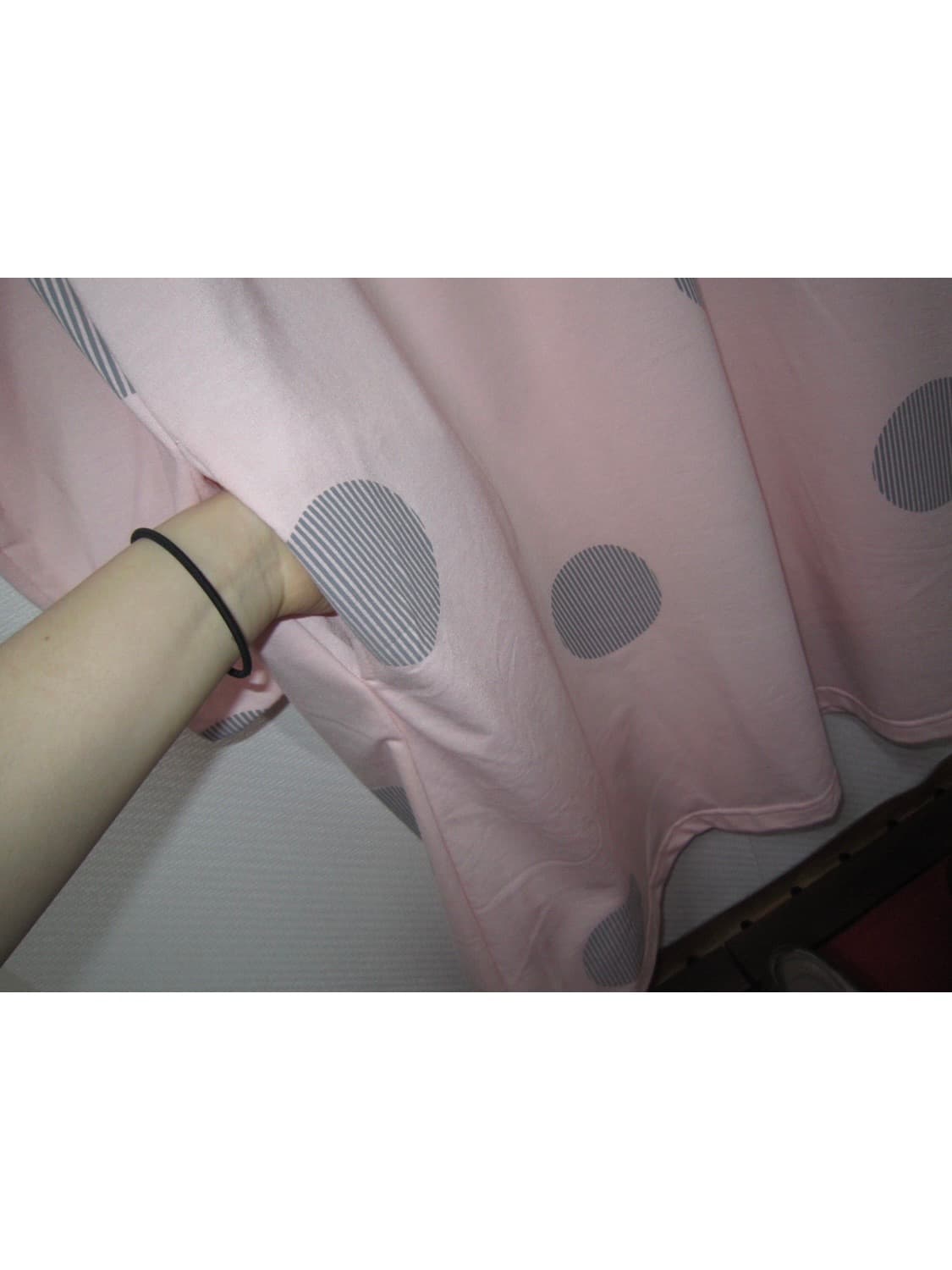 vintage stripe dot babypink dress 상품이미지9