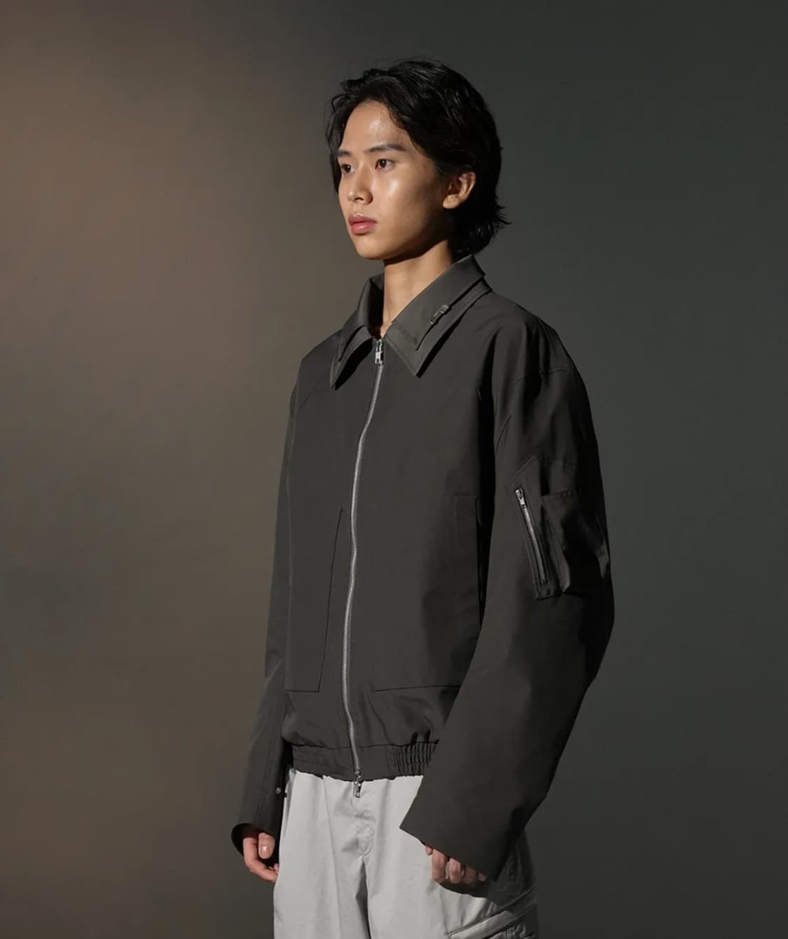 그레일즈 24FW 더블카라 애쉬 마원 점퍼 상품이미지4