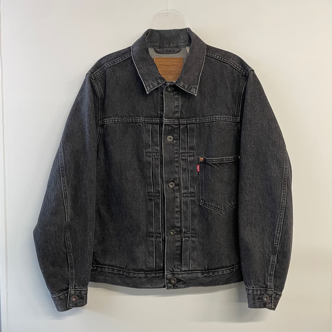 리바이스 타입1 흑청 데님 트러커자켓 상품이미지1