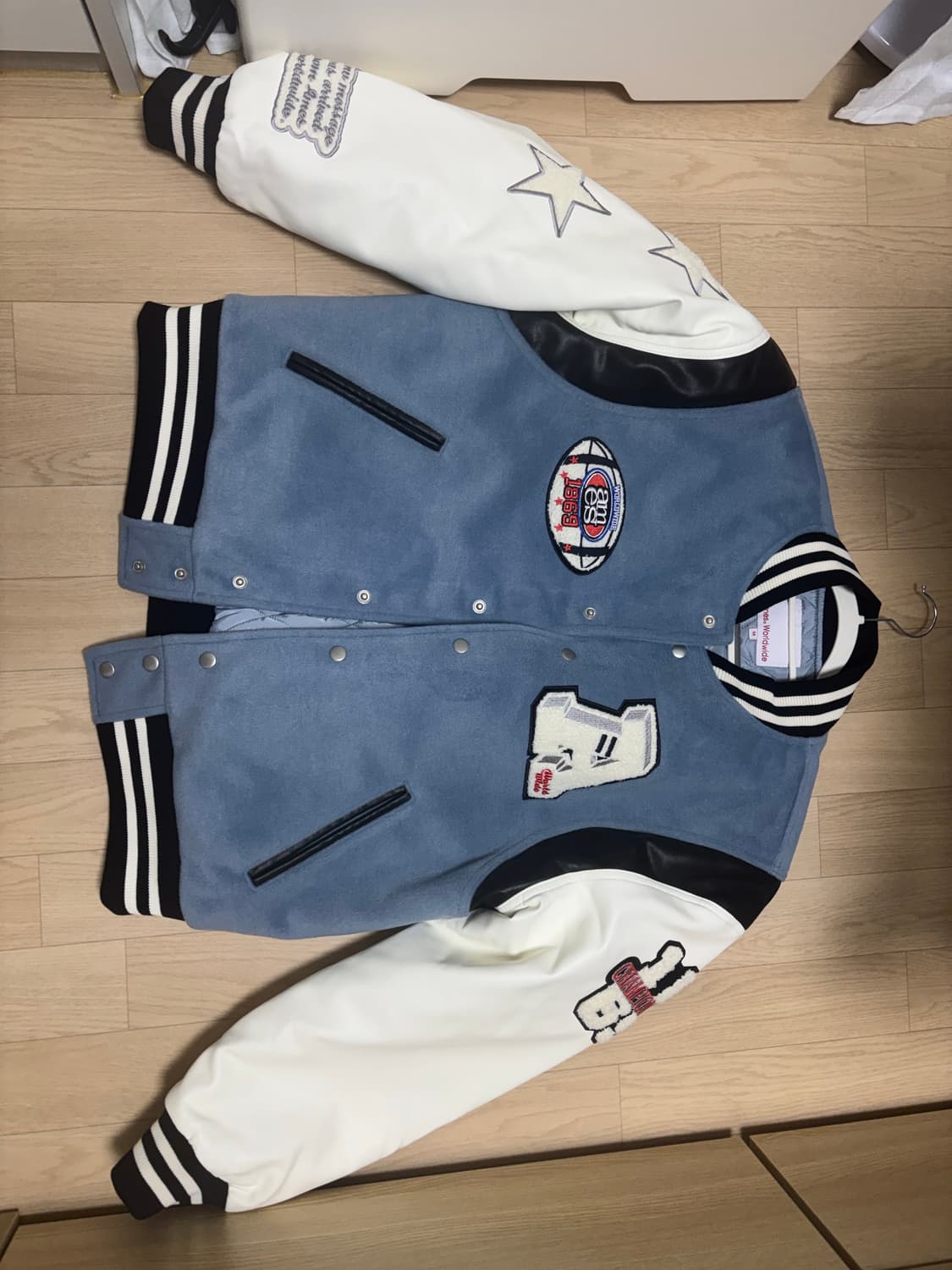 아메스 바시티 FOOTBALL VARSITY JACKET BLUE 상품이미지1