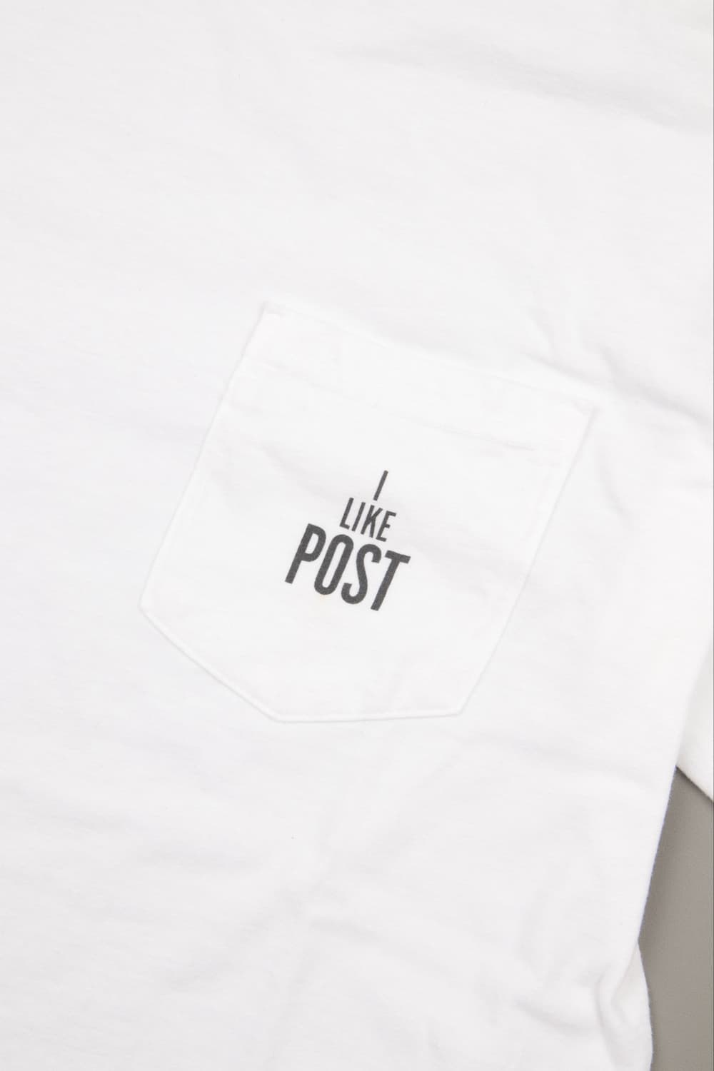 POST O’ALLS 아이 라이크 포스트 포켓 티 화이트 상품이미지2
