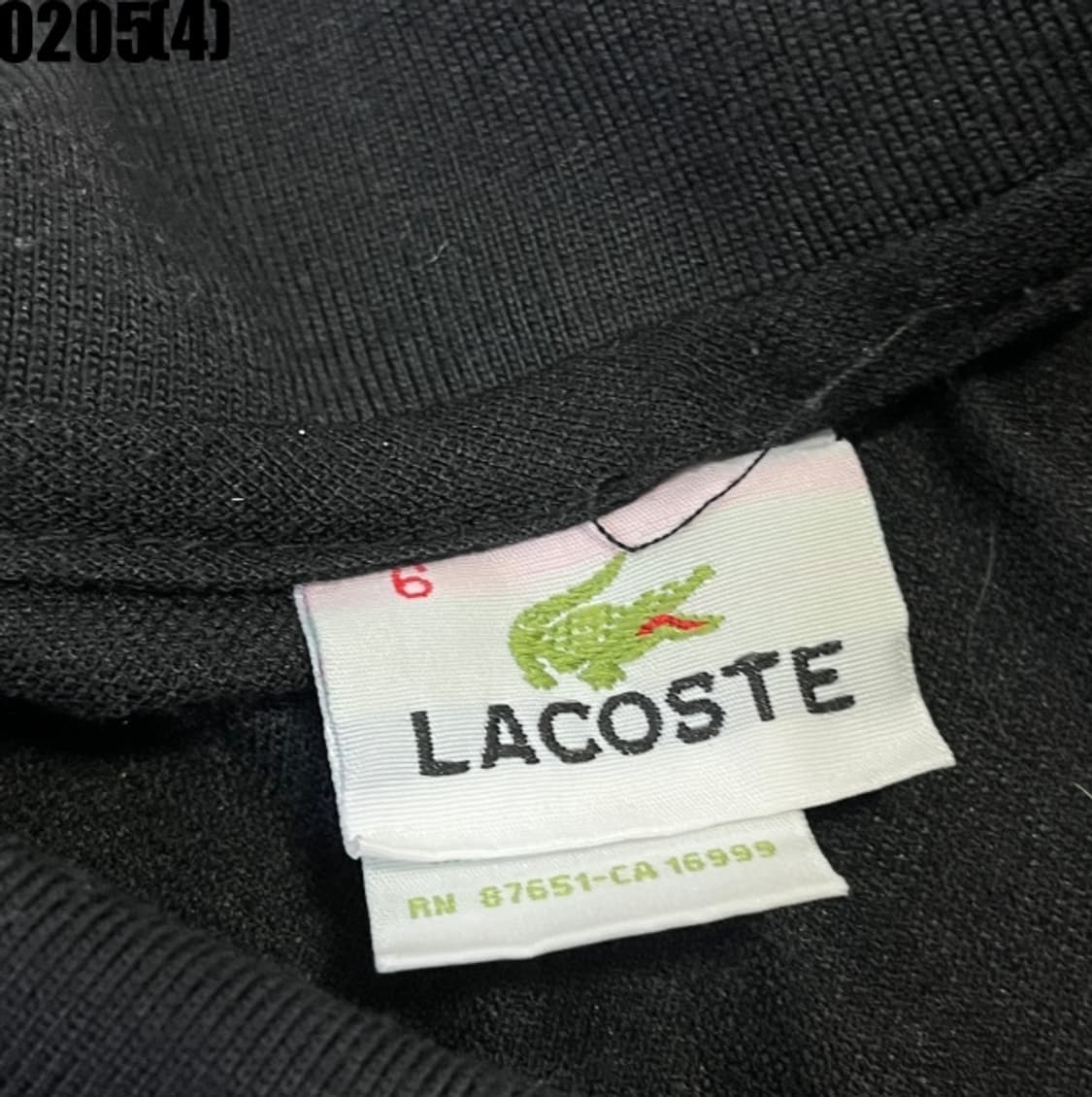 [6] 라코스테 블랙 반팔 카라 PK티 0205(4) 상품이미지3
