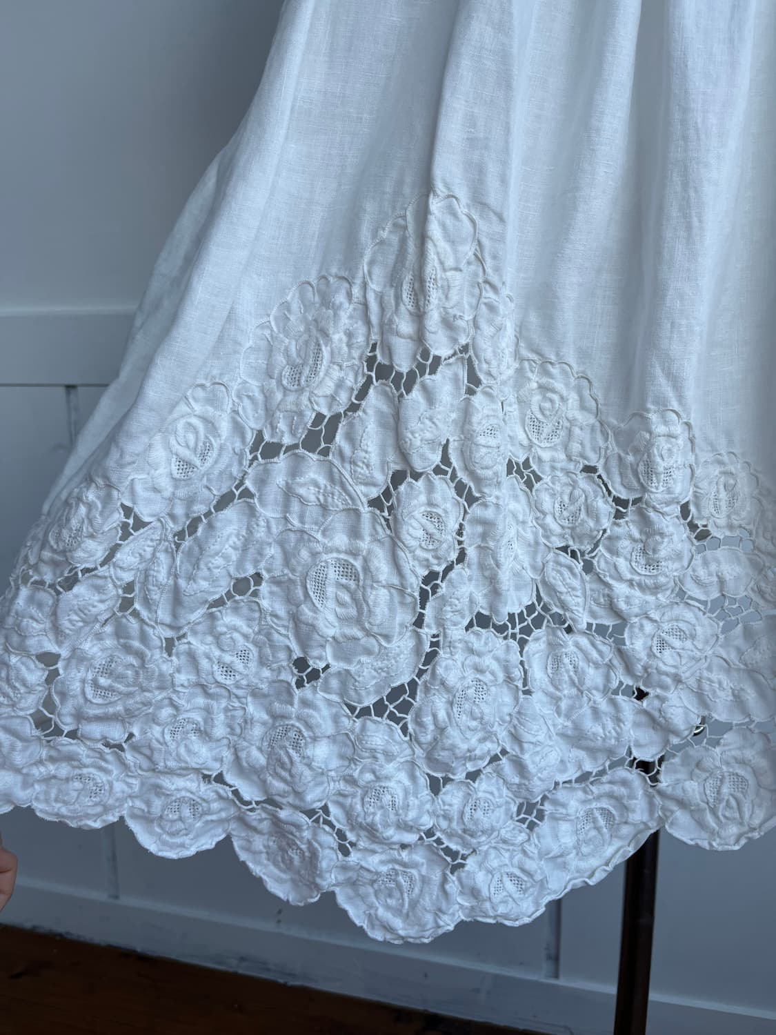 화이트 넥플라워 원피스 상품이미지5