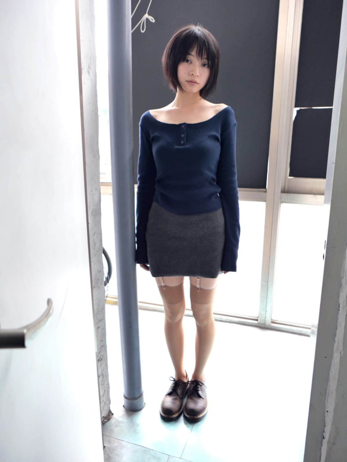 [미시착 새제품] 베이비랩 커팅 보트 티 네이비 상품이미지3