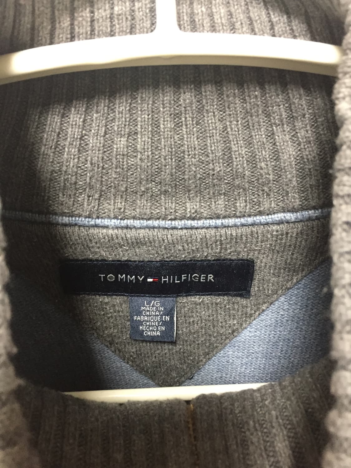 타미힐피거 빈티지 니트 반집업 상품이미지4