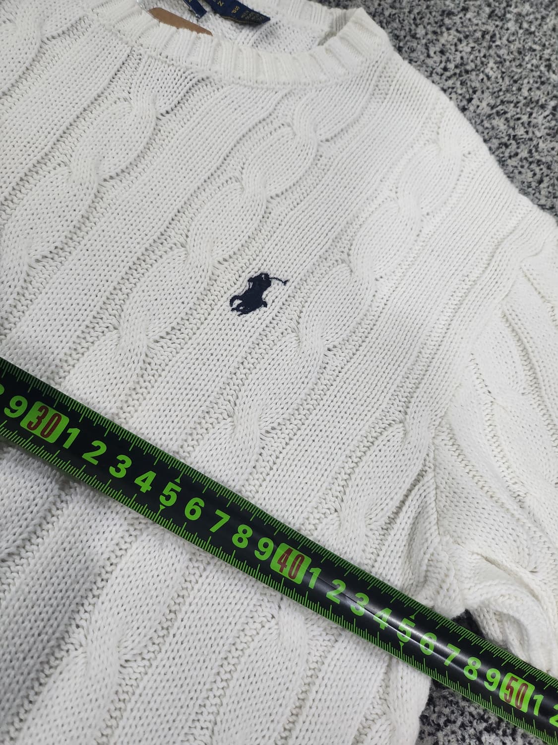 Polo Ralph Lauren 케이블 니트 반팔 S 상품이미지9