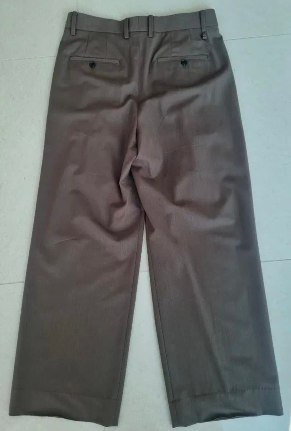 [새상품] 알레그리 다크브라운 와이드슬랙스 90 상품이미지2