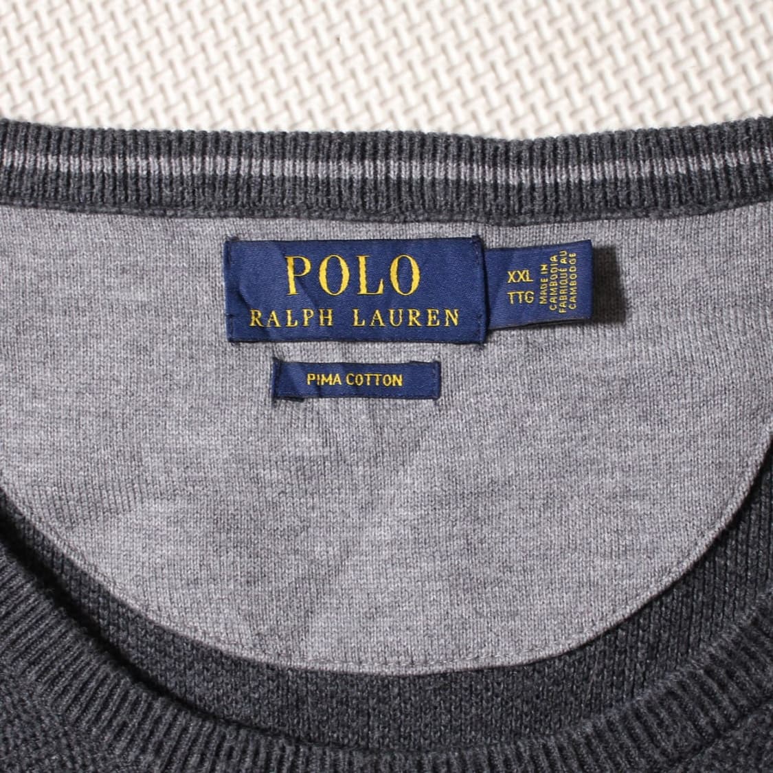 Polo 폴로 랄프로렌 그레이 라운드 니트 상품이미지4