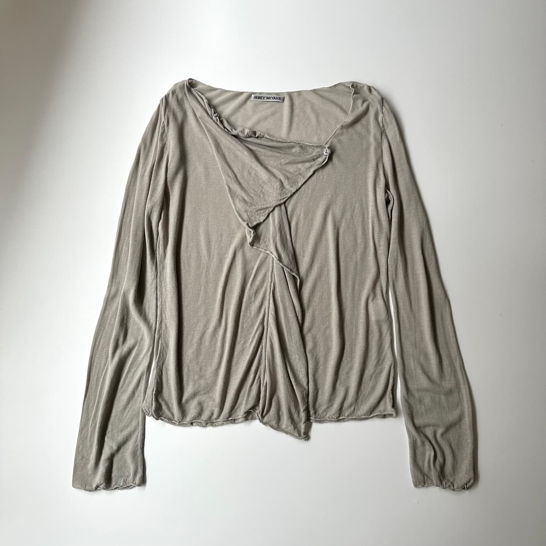 이세이미야케 issey miyake 큐프라 혼방 디테일 티셔츠 상품이미지2