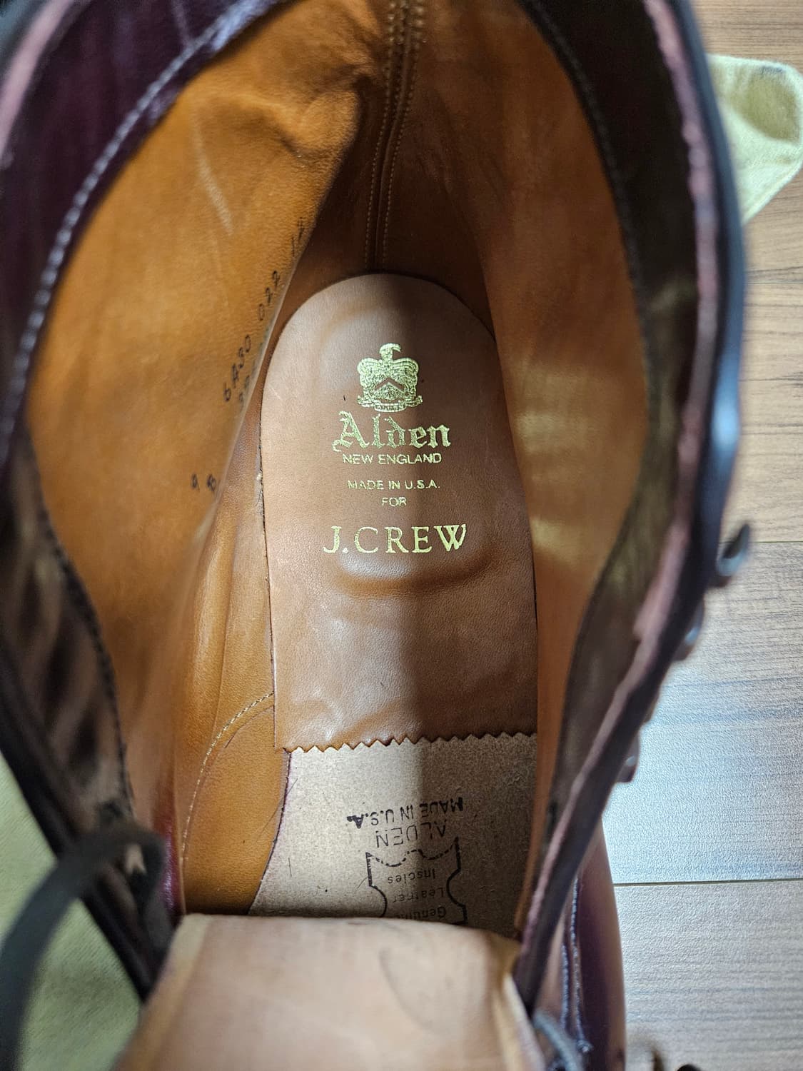 알든 코도반 부츠(jcrew) 버건디 상품이미지3