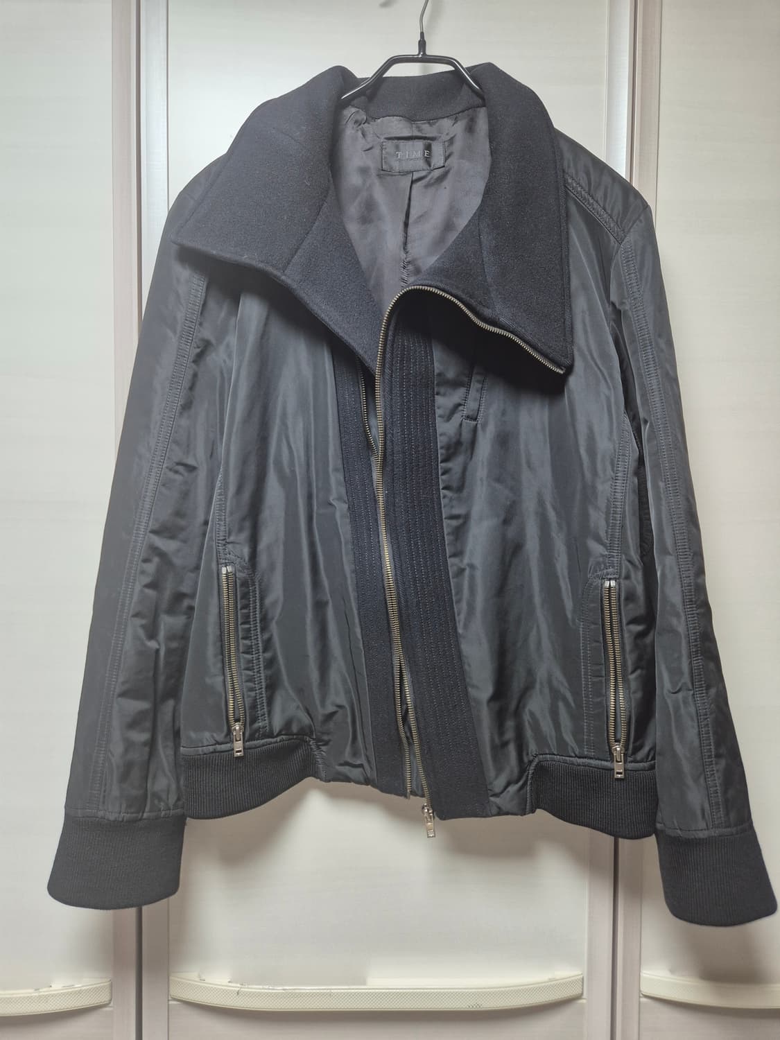 (정품) 타임 옴므 TIME 캐시미어 나일론 바이커 자켓 점퍼 105 상품이미지2