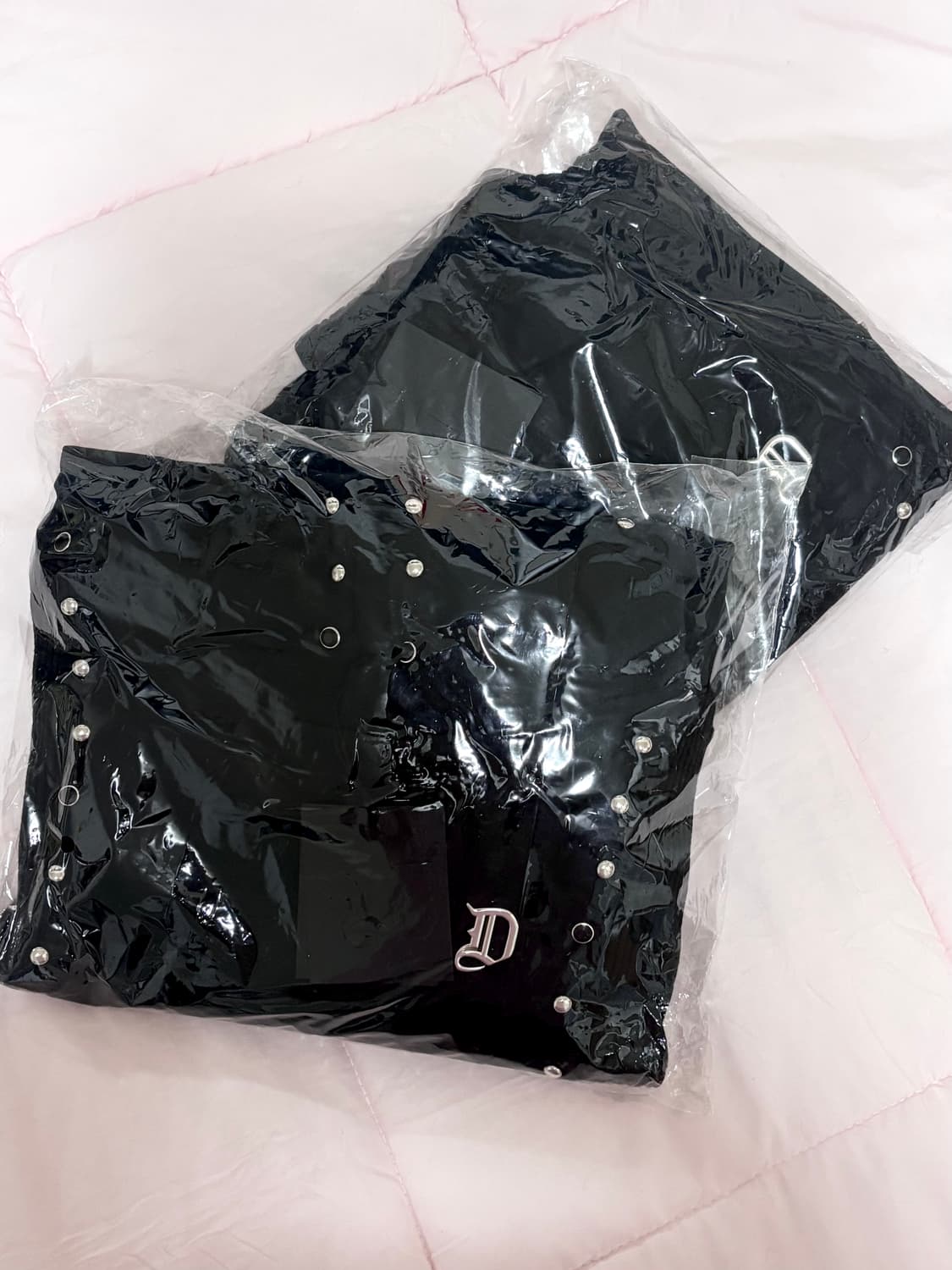 오도어 - Grunge stud hood/pants set 1사이즈/블랙 상품이미지7