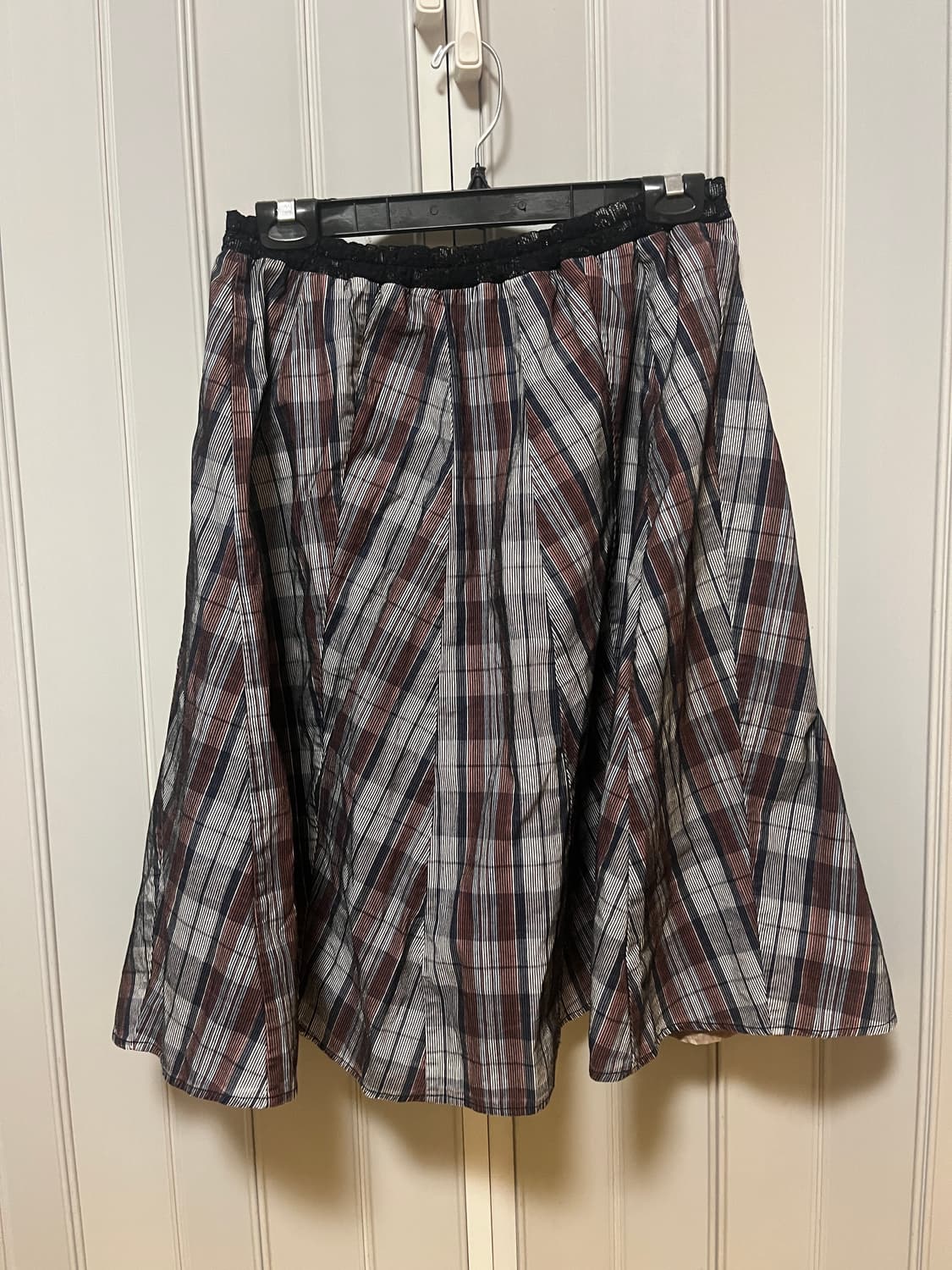 빈티지 체크스커트 상품이미지1