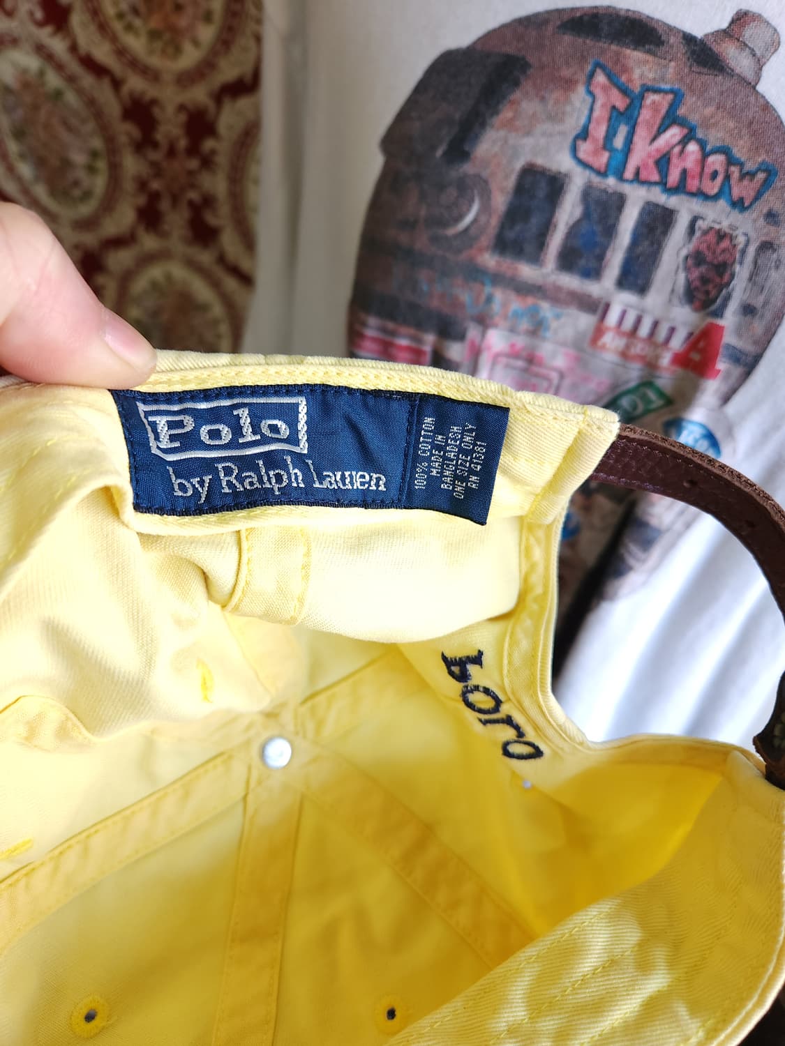 폴로 랄프로렌 옐로우 볼캡 가죽스트랩 polo 상품이미지6