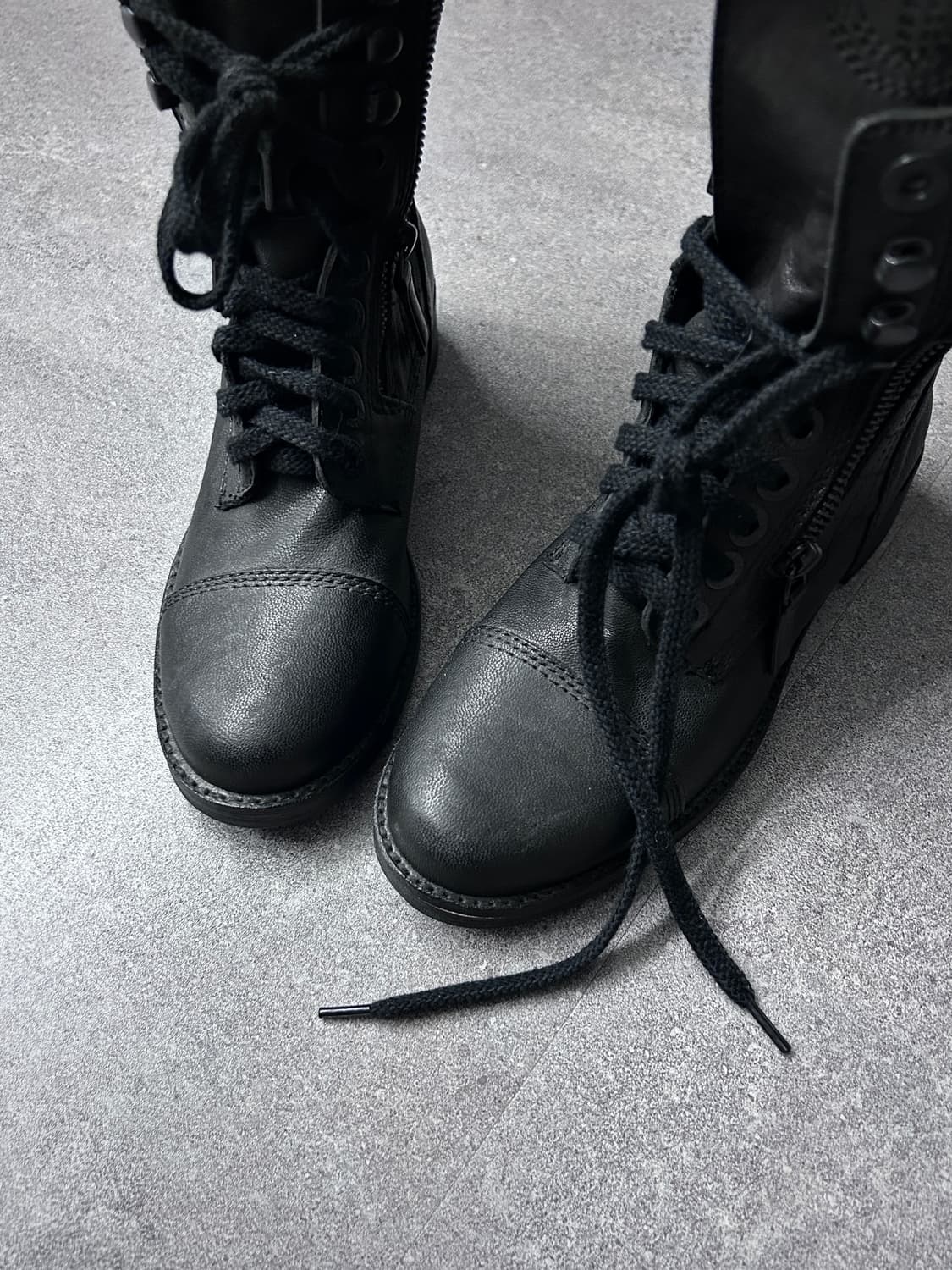 샤넬 2014 칼 라거펠트 퀼팅 컴뱃부츠 상품이미지3