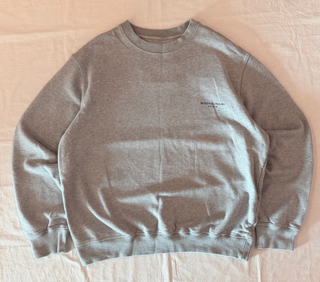 21ss 우영미 백로고 맨투맨 스웻셔츠 그레이 상품이미지2