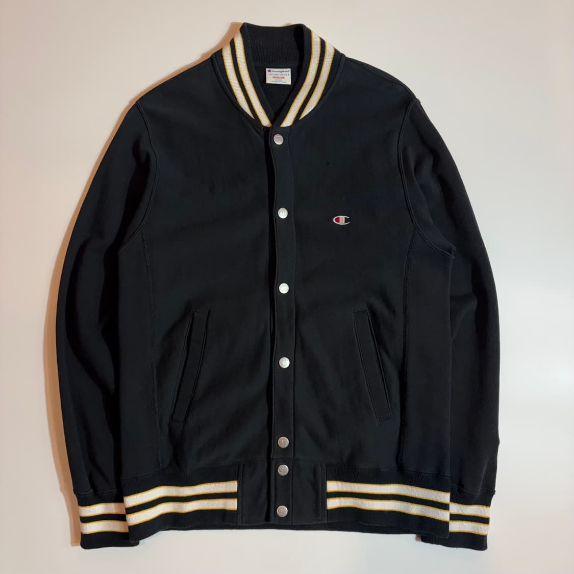 챔피온 로고 바시티 스타디움 자켓 상품이미지1