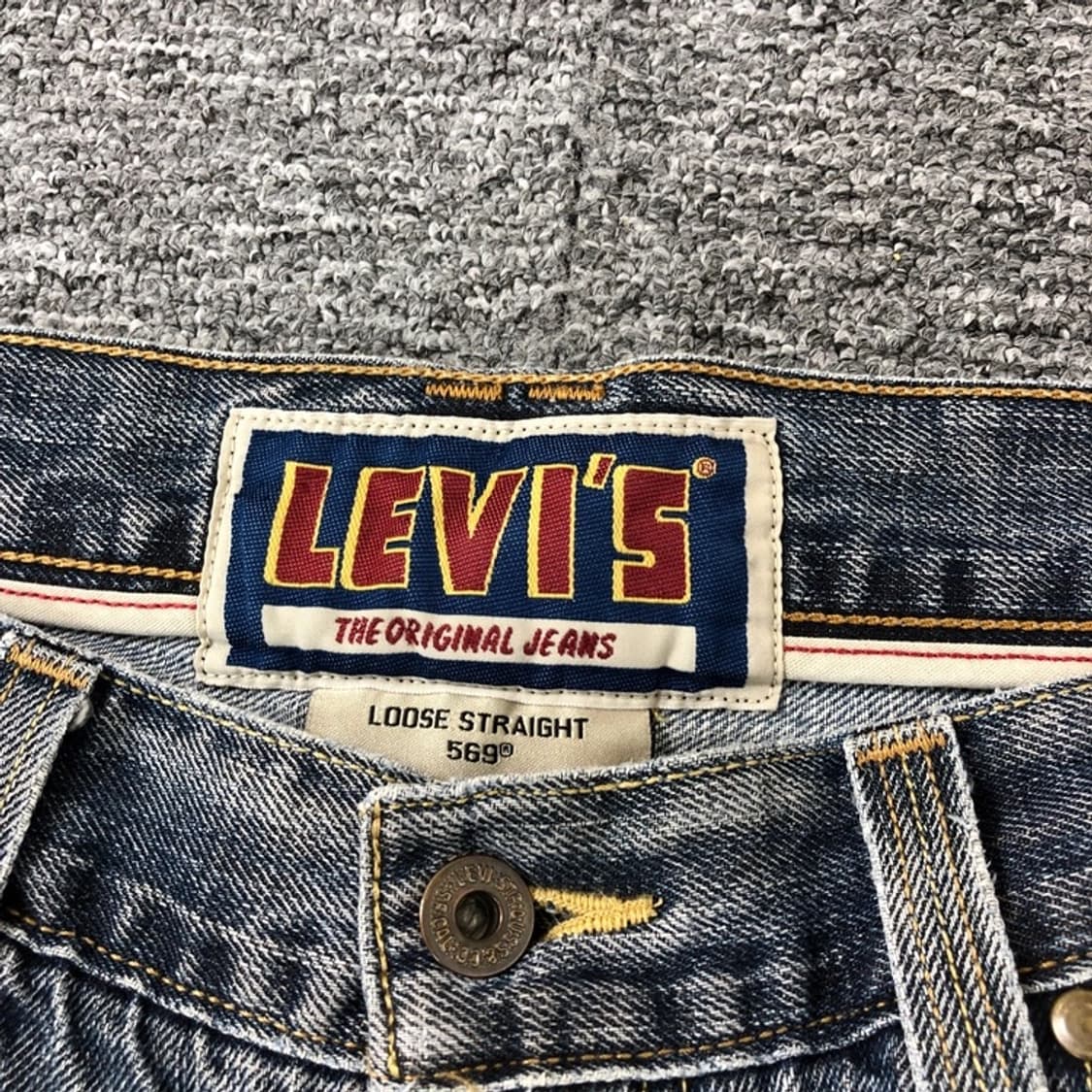 리바이스 빈티지 usa levi 레어템 569 스트레이트 루즈 데님팬츠 상품이미지3