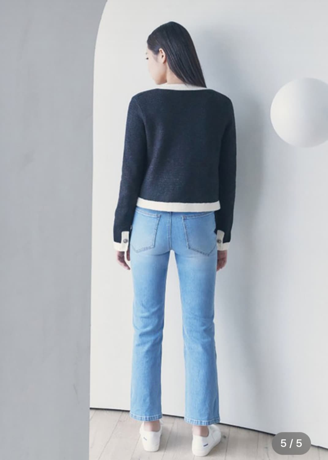 구호플러스 사이드슬릿 스트레이트 데님팬츠 1사이즈 상품이미지3