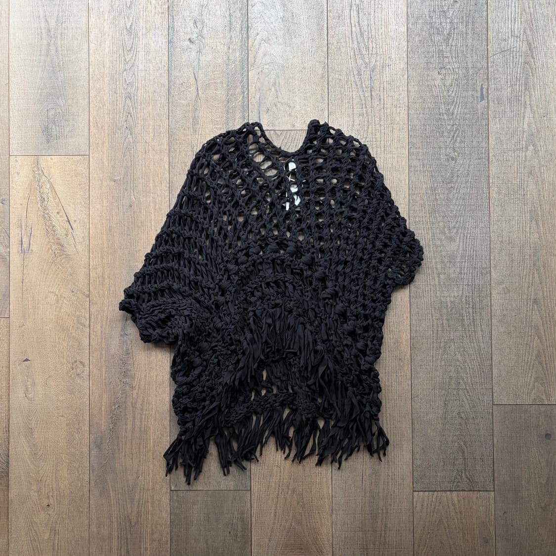 Net Crochet Poncho Knit 상품이미지8