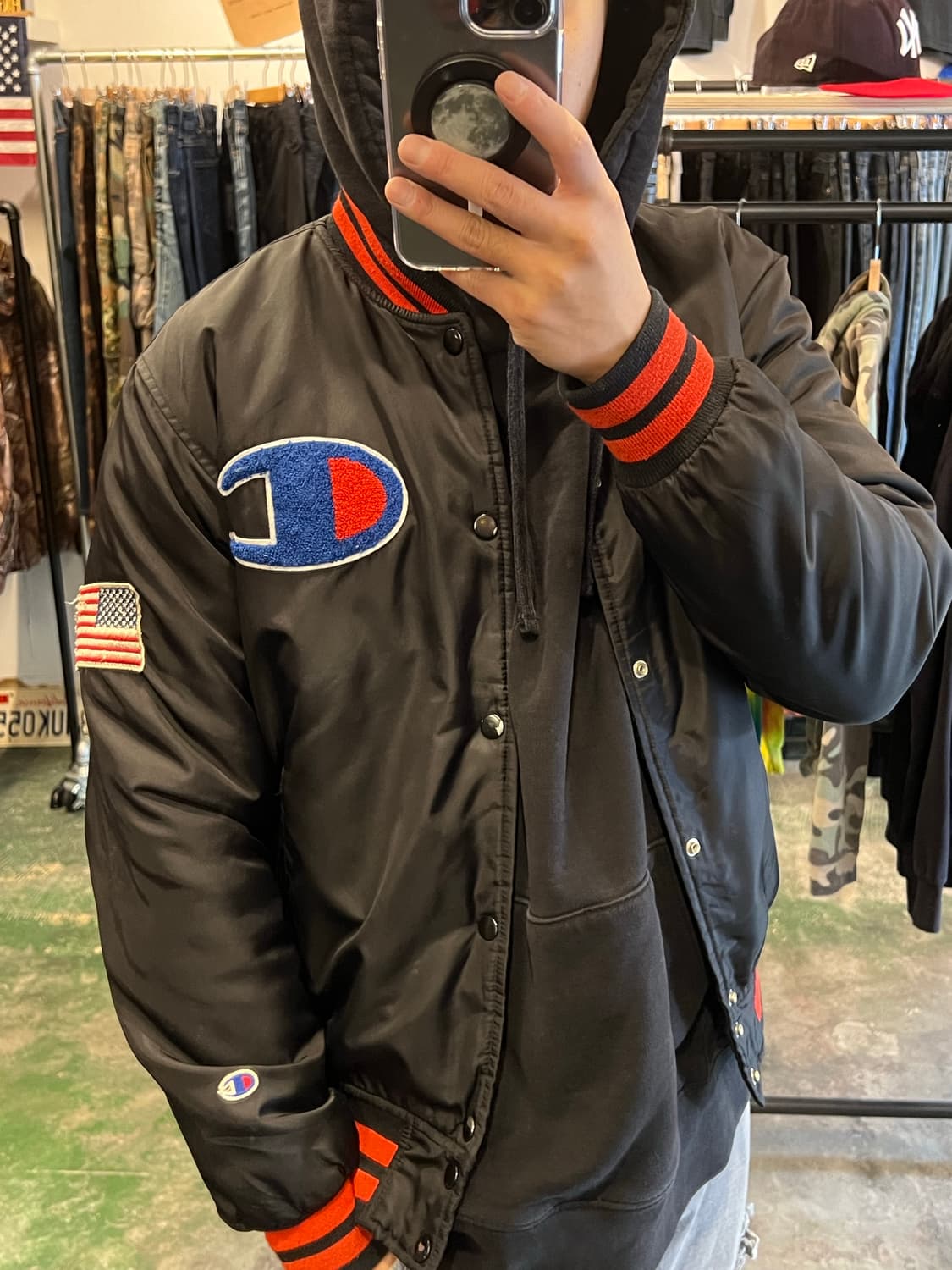 90s 챔피온 리버스위브 웜업 스타디움 자켓 상품이미지10