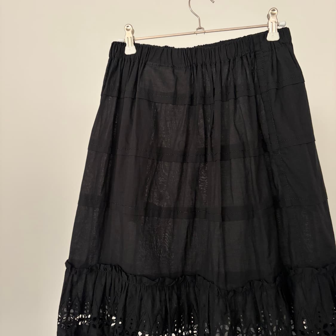 Layer Punching Lace Skirt 상품이미지7