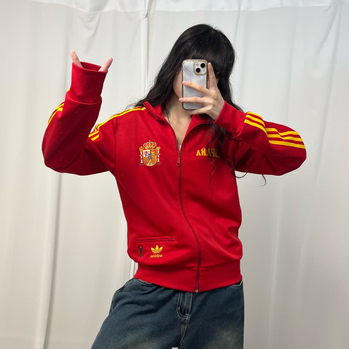 Adidas red Spain jersey 상품이미지3