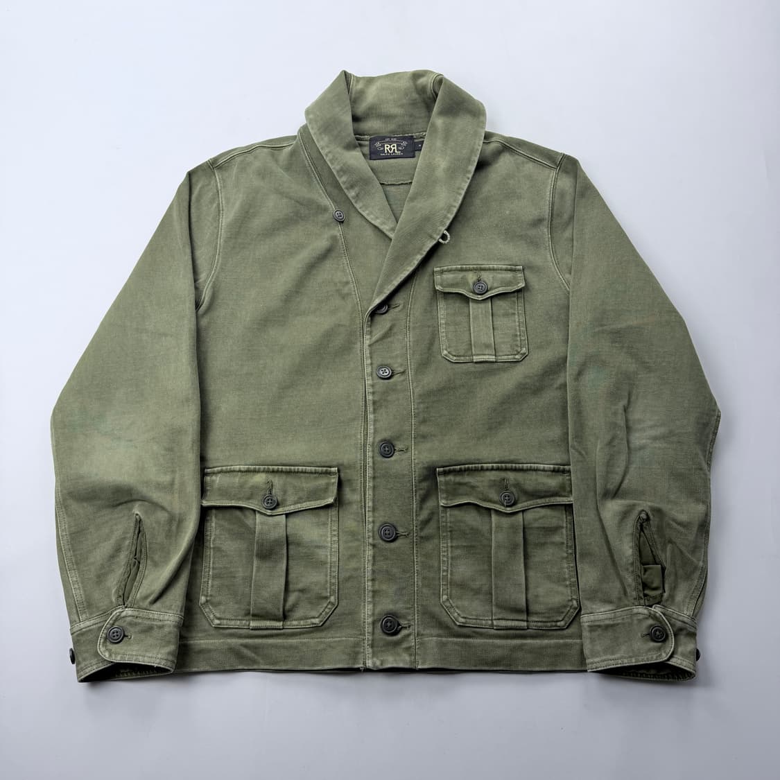 RRL 더블알엘 숄카라 자켓 카키 상품이미지2