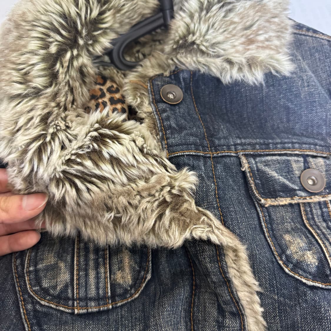 색감 말안되는 여성 청자켓 L 상품이미지4