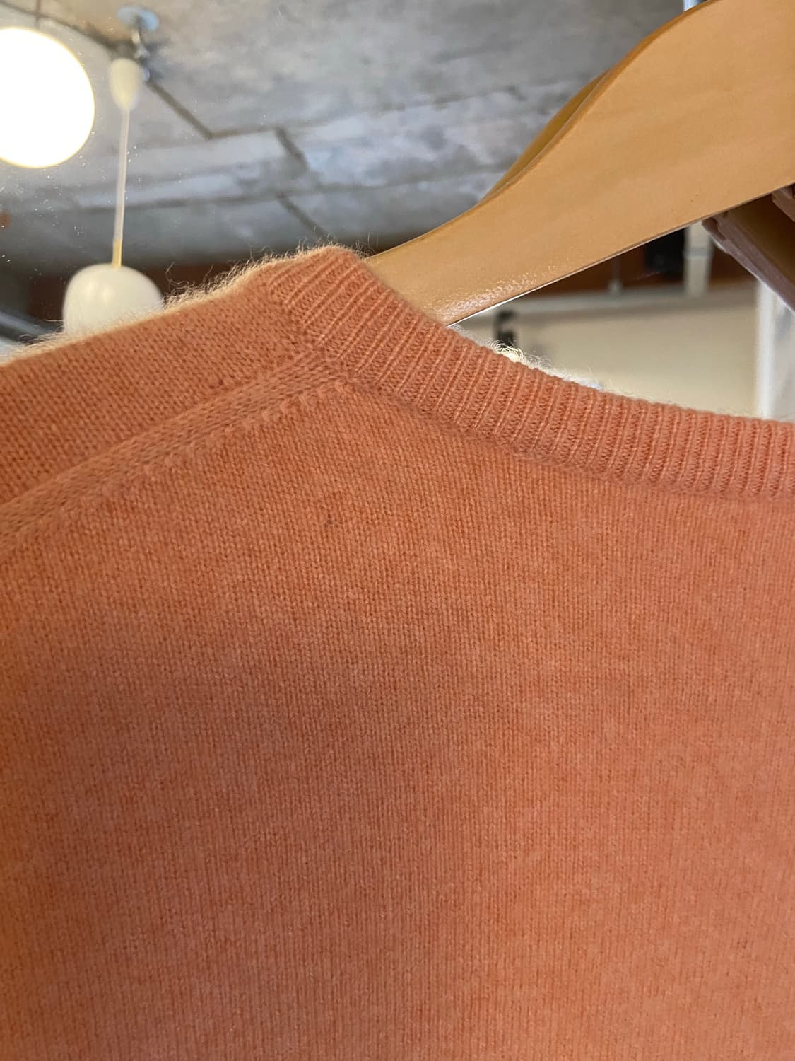 피치색 캐시미어 가디건 상품이미지7