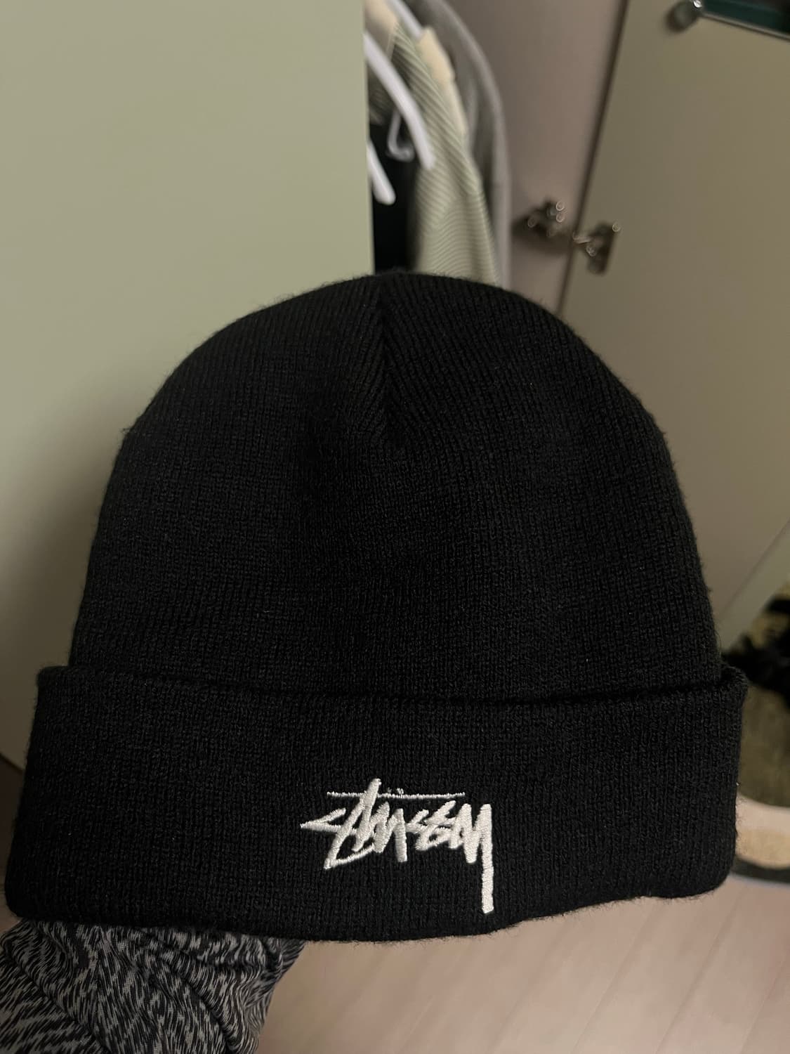 스투시 x 아워레가시 음양 비니 블랙 상품이미지3