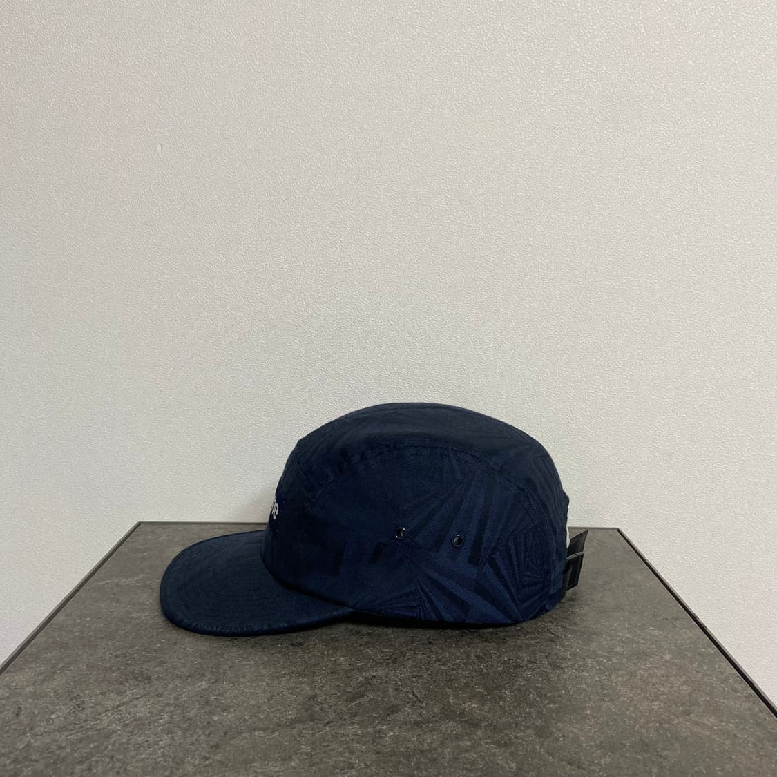 슈프림 자카드 네이비 박스로고 캠프캡 모자 상품이미지2