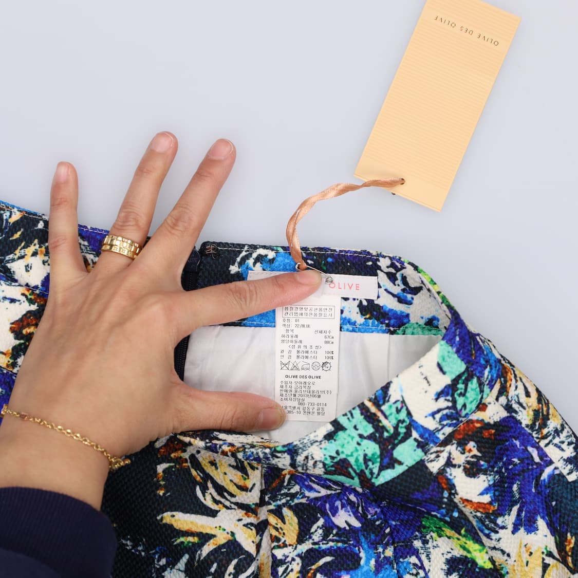 1 새상품 올리브데올리브 여성 스커트 0123H2 상품이미지4