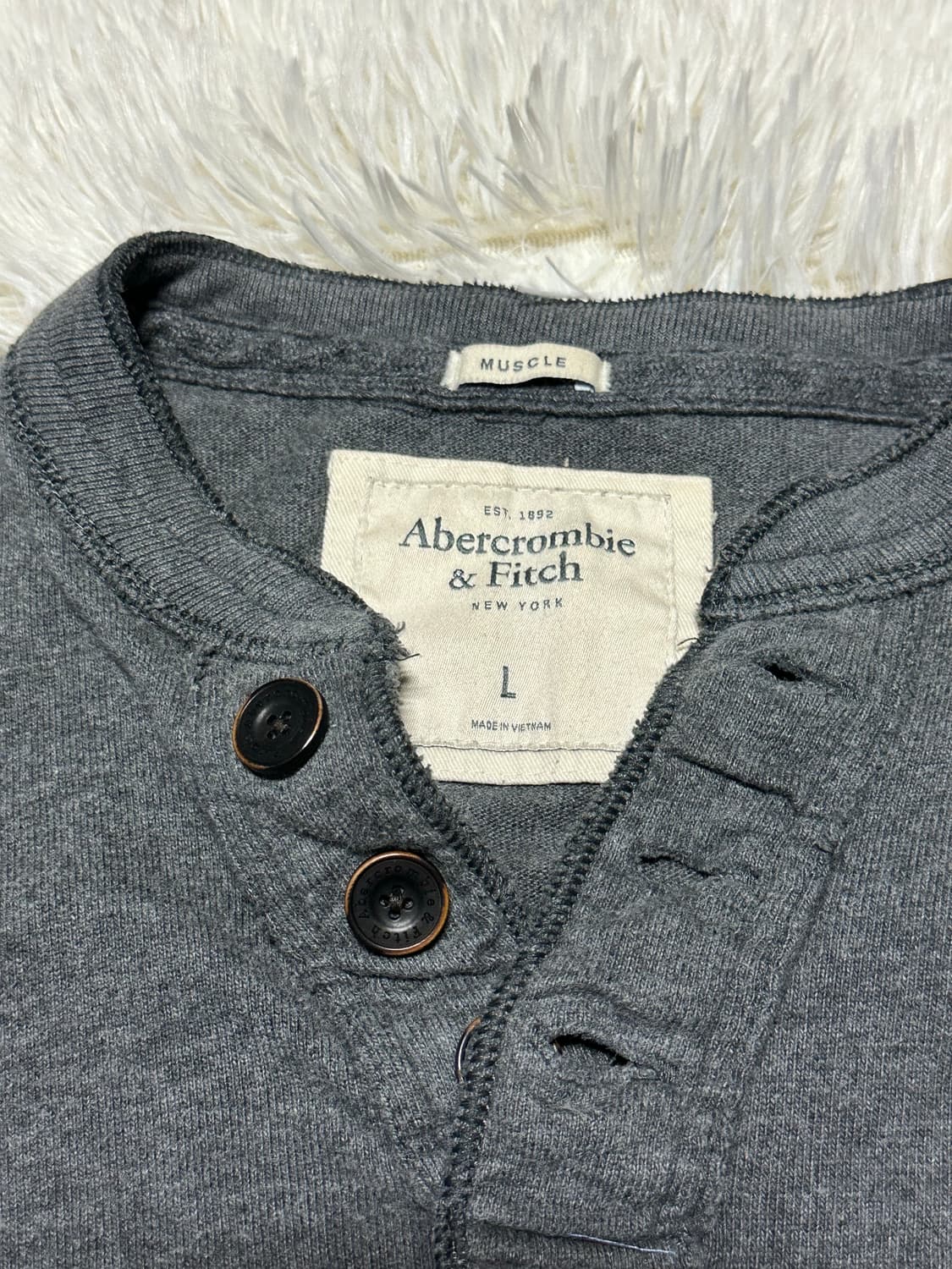 아베크롬비 빈티지 헨리넥 L 상품이미지2