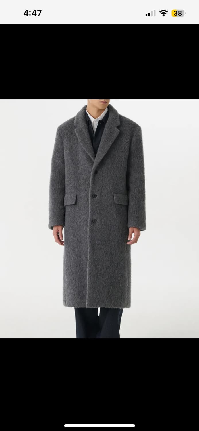 무신사 스탠다드 알파카 싱글 롱 코트 상품이미지2