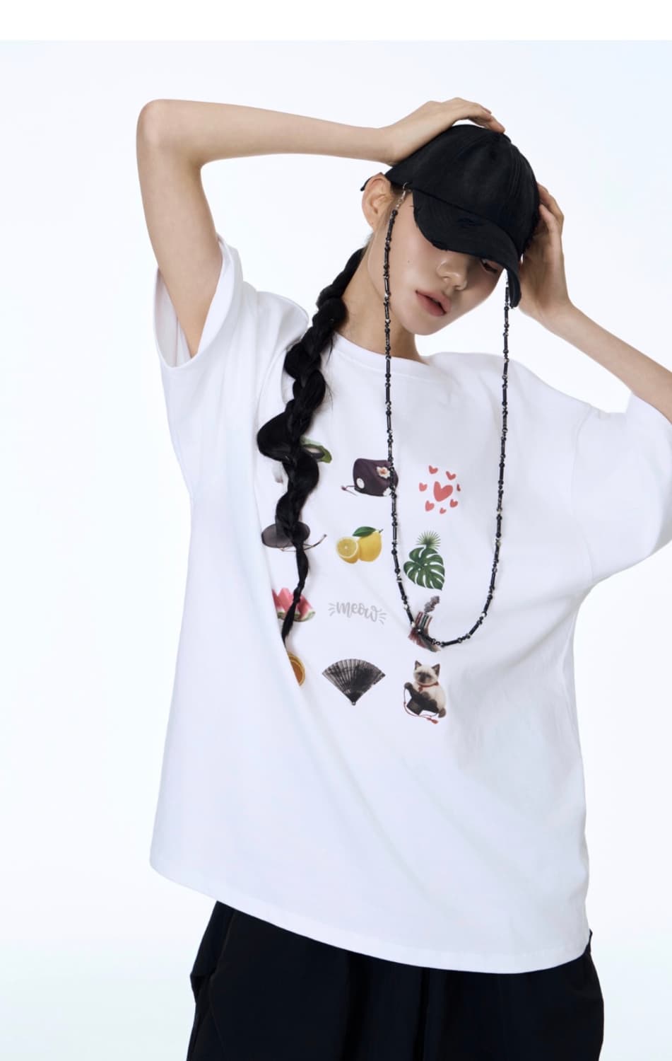 새상품) 71to96 칠하나구륙 갓끈볼캡 자개블랙 볼캡 캡 모자 상품이미지4