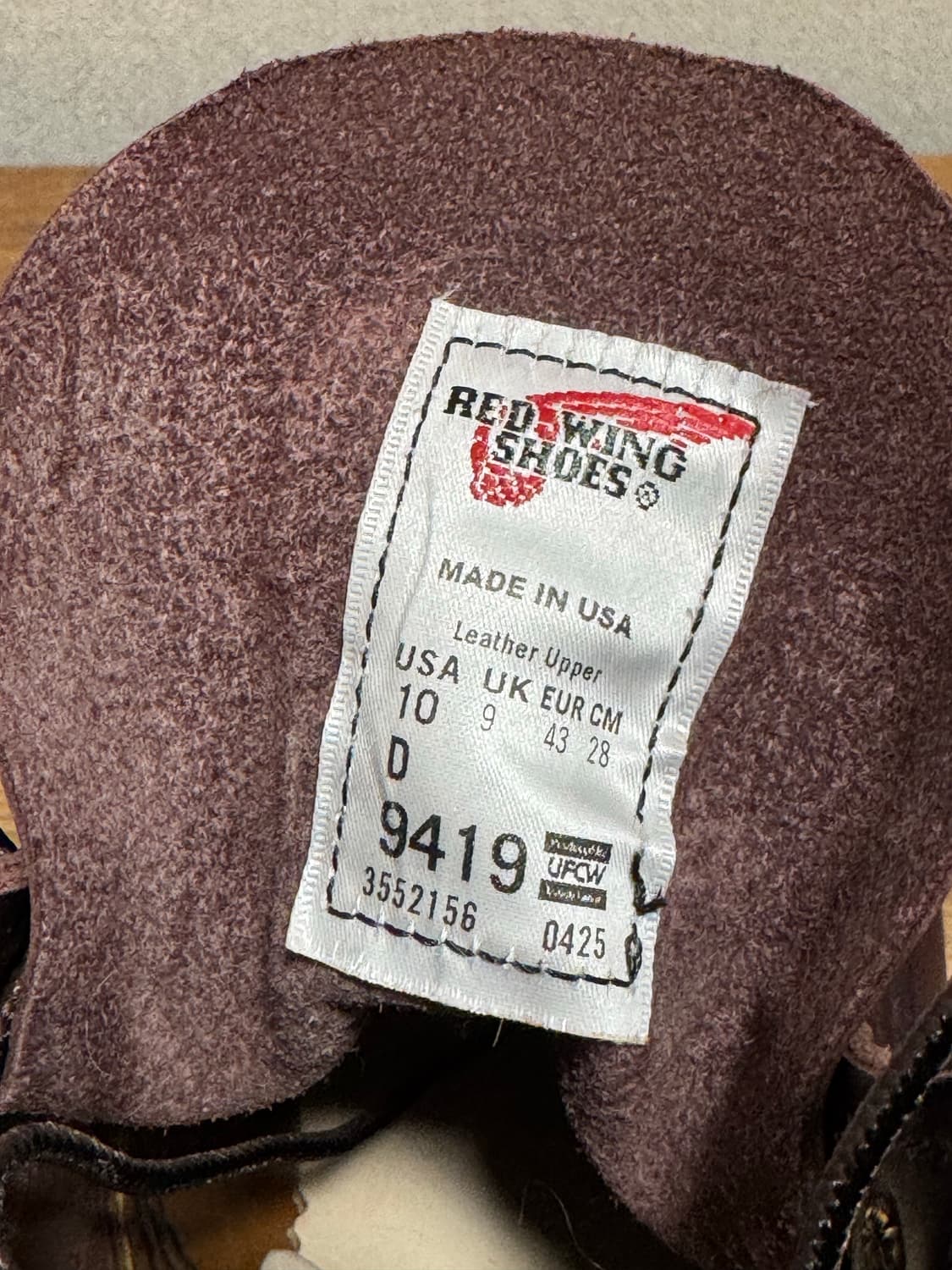 레드윙 벡맨 9419 블랙체리 엑스칼리버 280 상품이미지7