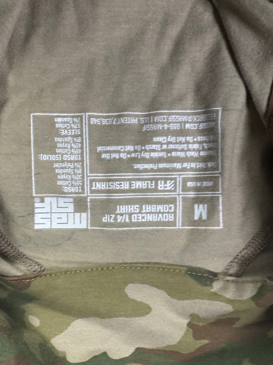 USA 미군 멀티캠 방염 난연소재 컴뱃셔츠 상품이미지4