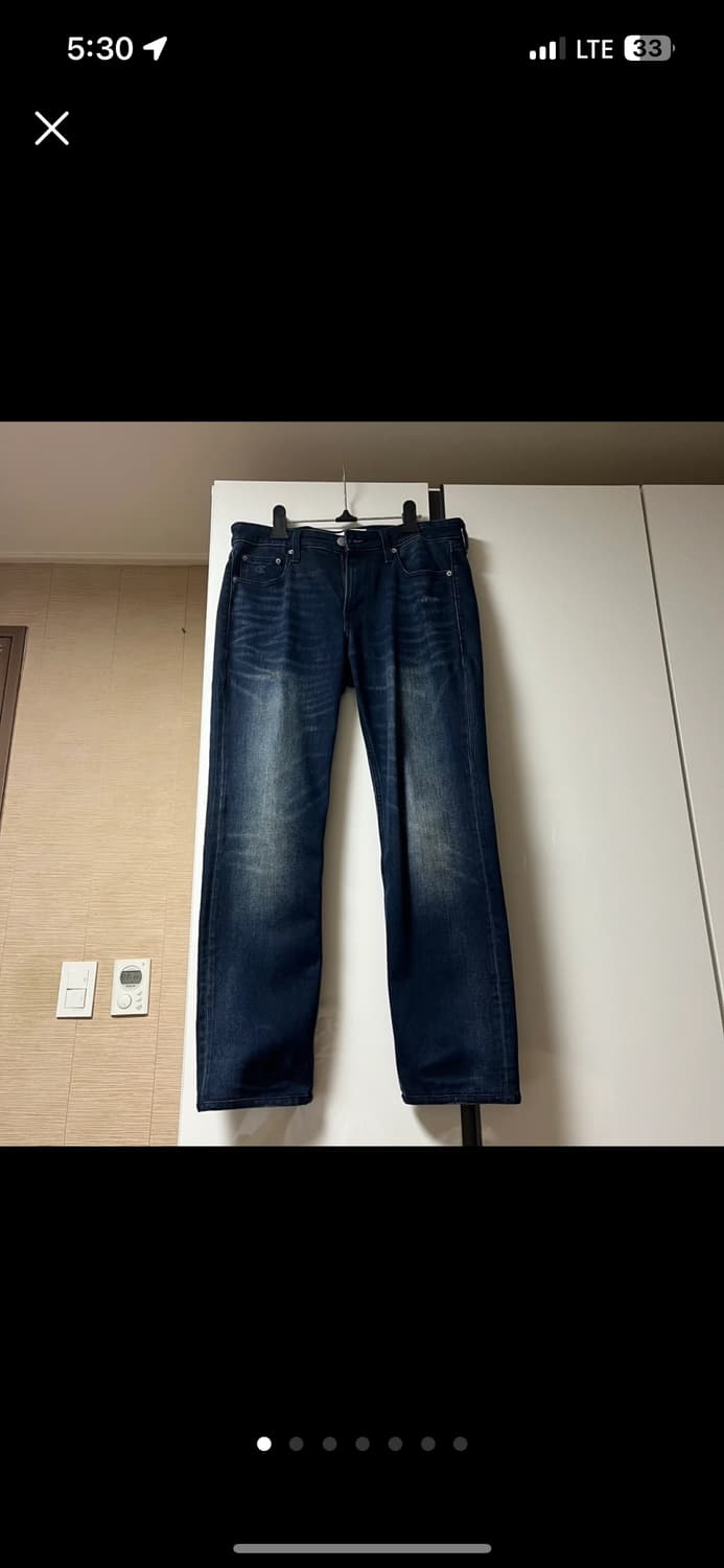 [W30/L32] 캘빈클라인 진스 진청 바디 핏 5포켓 데님팬츠 진 상품이미지1