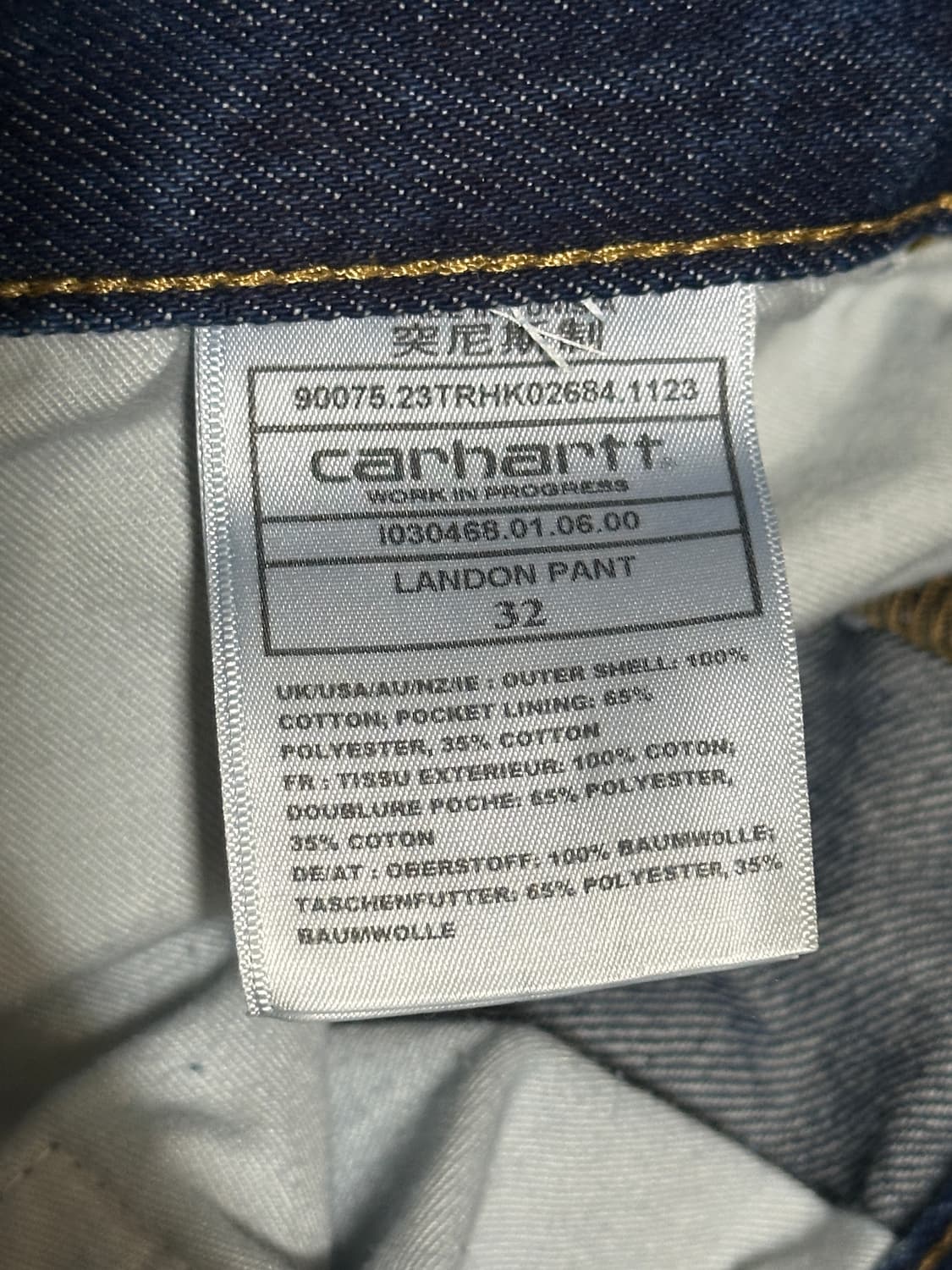 [32] 칼하트 윕 Carhartt WIP 랜든 팬츠 로버트슨 청바지 상품이미지5