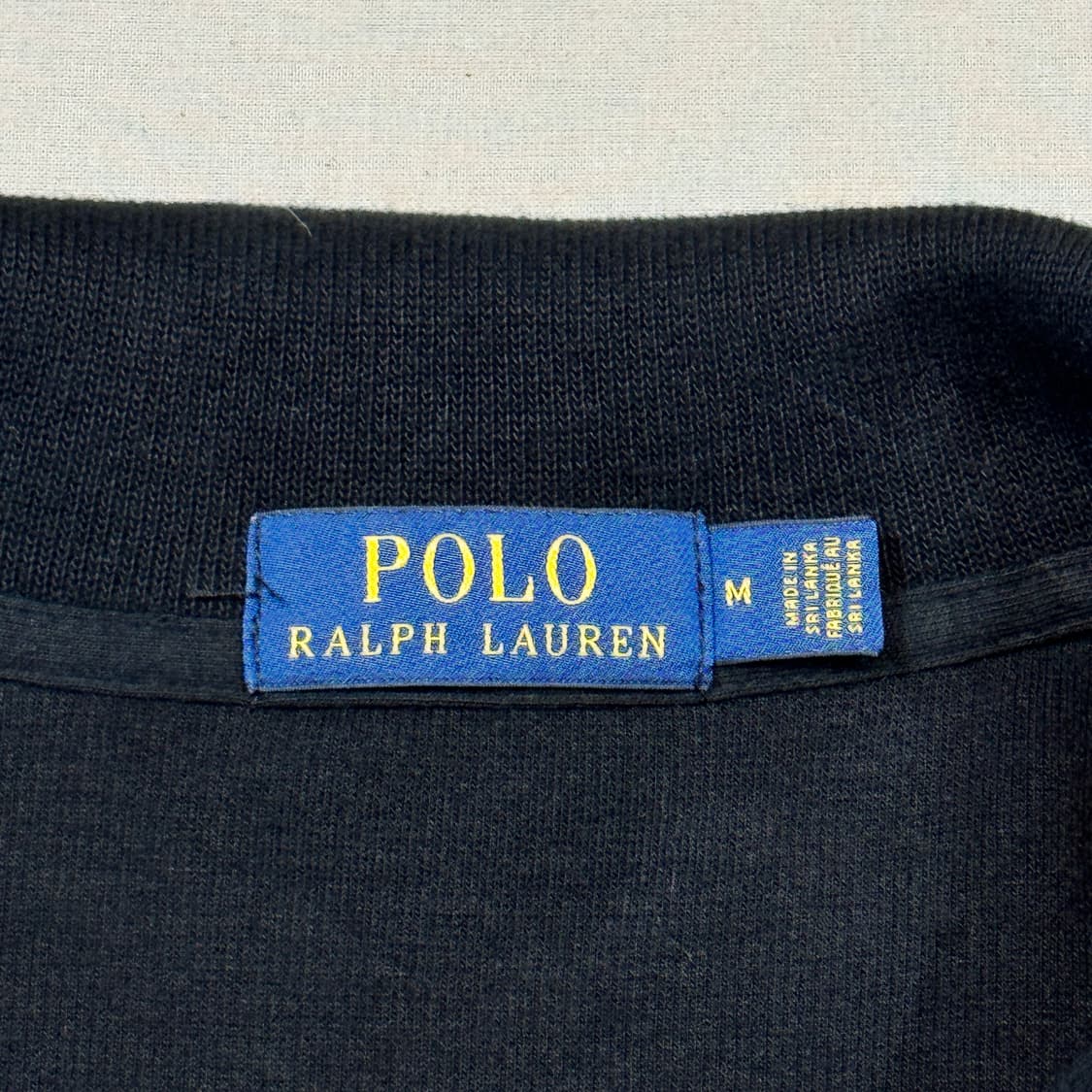 M) 폴로 랄프로렌 반집업 풀오버 코튼 니트 블랙 상품이미지6