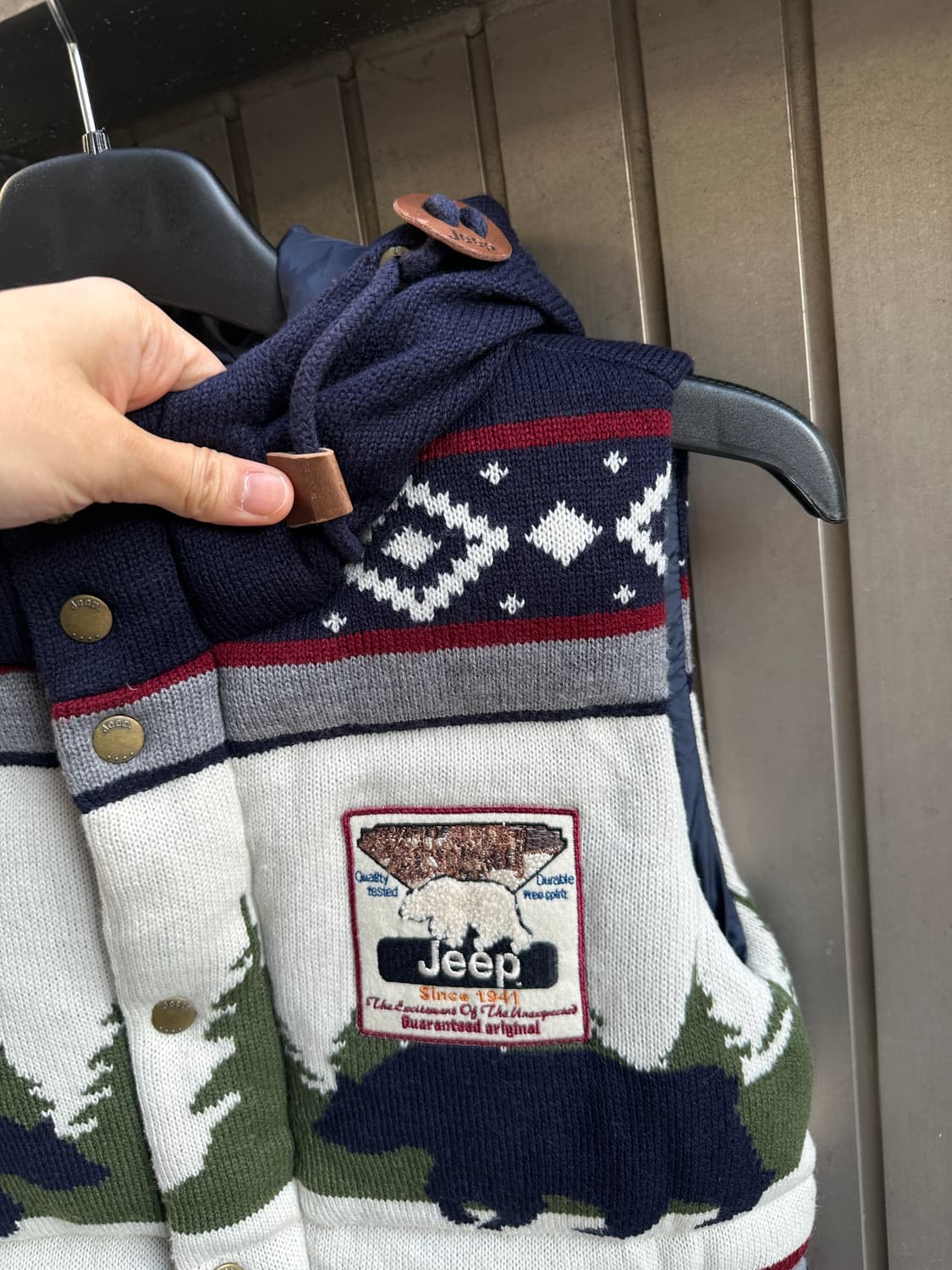 JEEP duckdown  nordic padding vest  상품이미지3