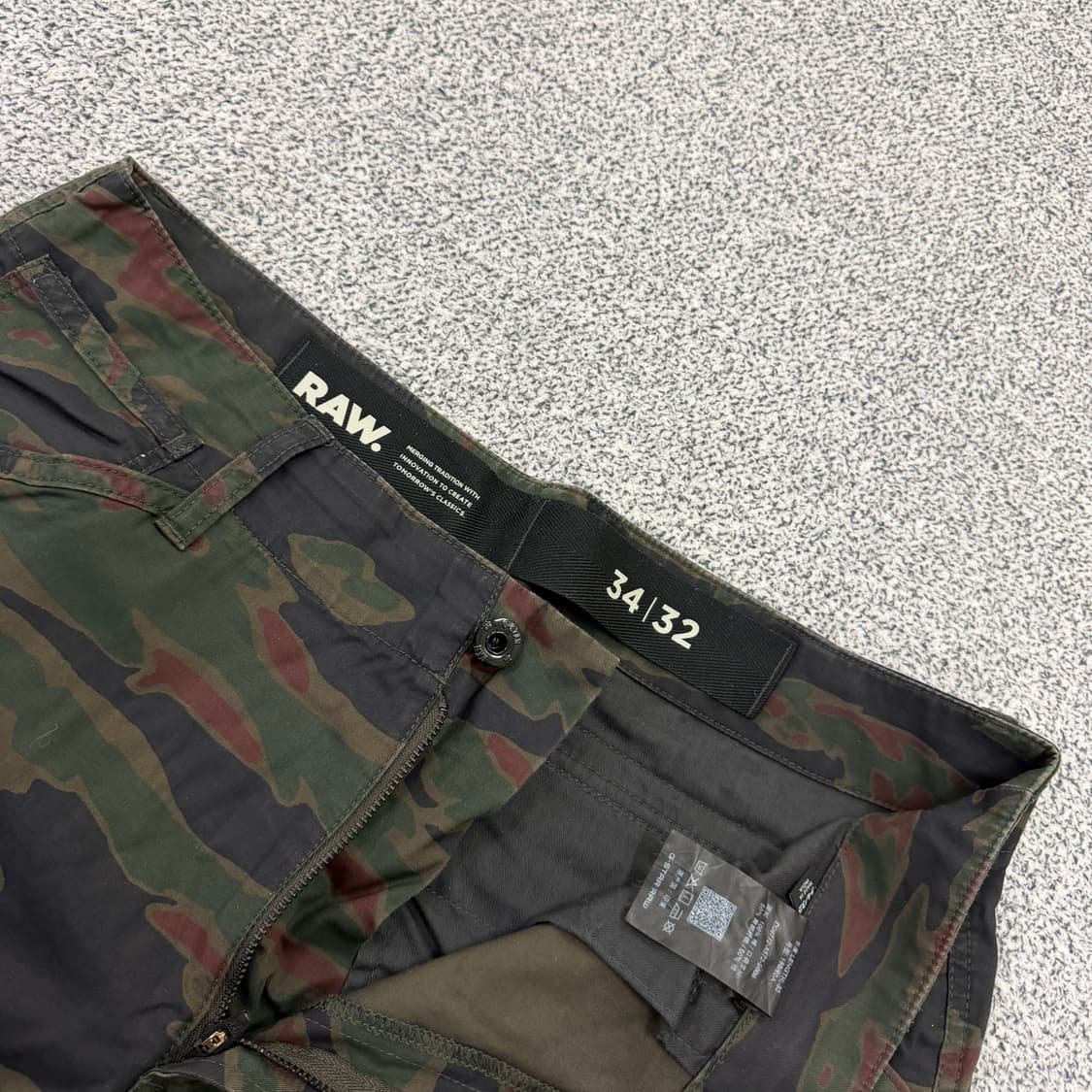 34/32 지스타로우 카모 카고팬츠 0130H2 상품이미지3